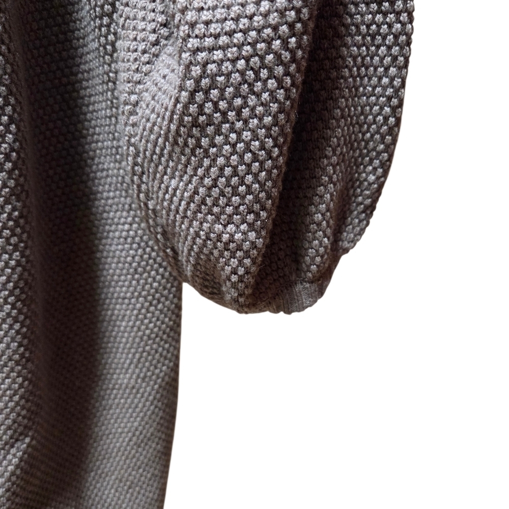 Anthropologie Flat White Taupe Beige Longline Open Front Cardigan One Size - Picture 3 of 6